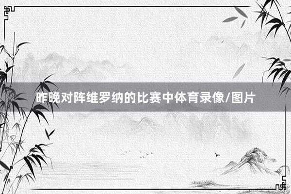 昨晚对阵维罗纳的比赛中体育录像/图片