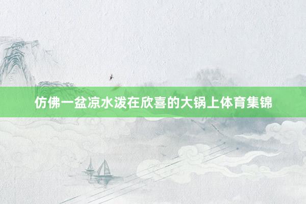 仿佛一盆凉水泼在欣喜的大锅上体育集锦
