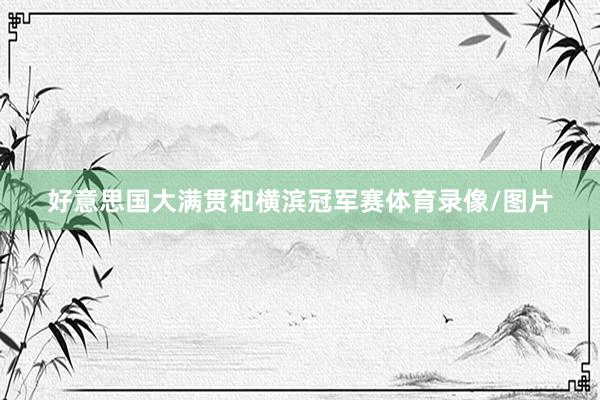 好意思国大满贯和横滨冠军赛体育录像/图片