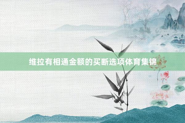维拉有相通金额的买断选项体育集锦