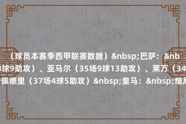 （球员本赛季西甲联赛数据）&nbsp;巴萨：&nbsp;拉菲尼亚（36场18球9助攻）、亚马尔（35场9球13助攻）、莱万（34场27球2助攻）、佩德里（37场4球5助攻）&nbsp;皇马：&nbsp;维尼修斯（30场11球8助攻）、贝林厄姆（31场9球8助攻）、姆巴佩（34场31球3助攻）&nbsp;毕尔巴鄂竞技：&nbsp;桑谢特（29场15球1助攻）&nbsp;贝蒂斯：&nbsp;伊斯科（22场9球8助攻）																						体育录像/图片