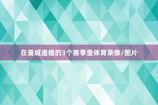 在曼城遵循的3个赛季里体育录像/图片