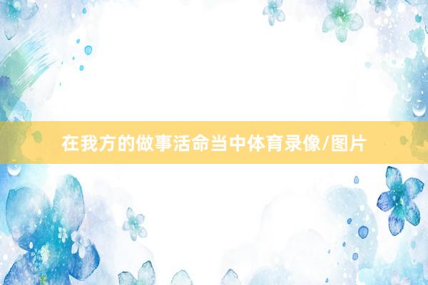 在我方的做事活命当中体育录像/图片