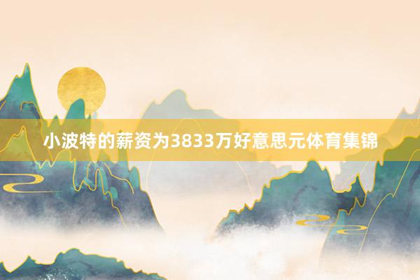 小波特的薪资为3833万好意思元体育集锦