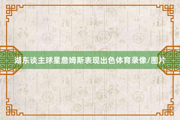 湖东谈主球星詹姆斯表现出色体育录像/图片