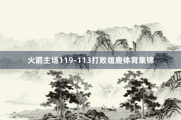 火箭主场119-113打败雄鹿体育集锦