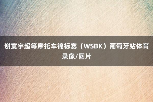 谢寰宇超等摩托车锦标赛（WSBK）葡萄牙站体育录像/图片